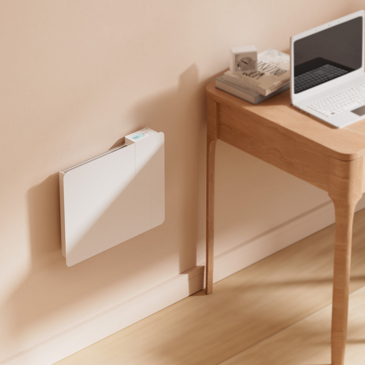 1000W Smart WiFi Electric Radiator with Dual Ceramic & Aluminium Heating Core