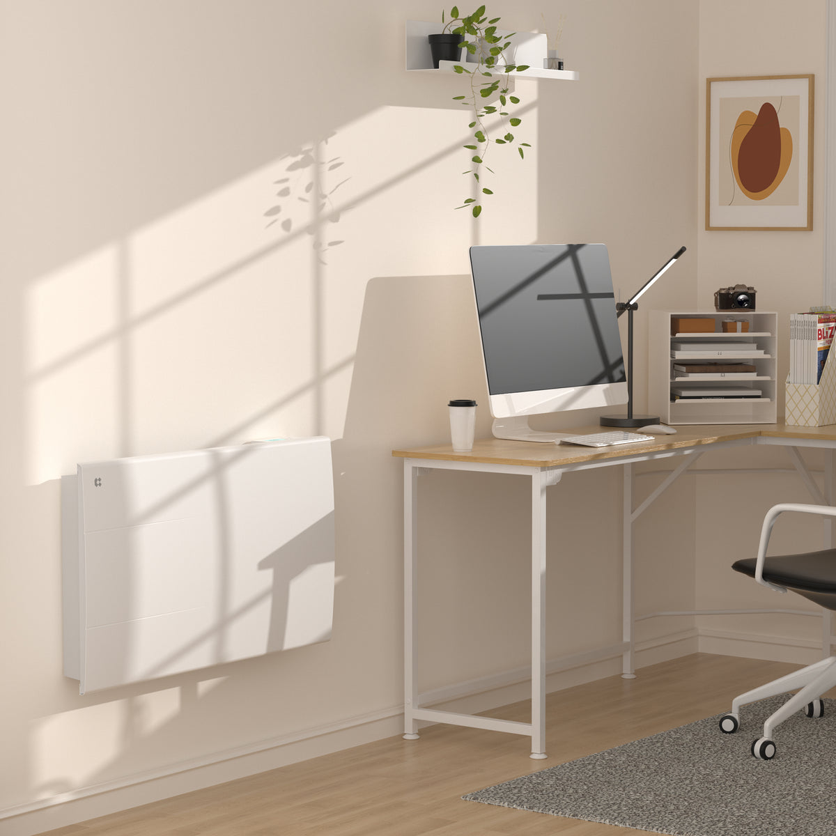 1000W Ceramic Electric Radiator with Digital Thermostat
