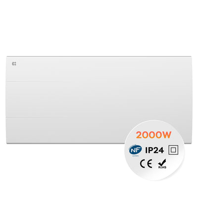 2000W Ceramic Electric Radiator with Digital Thermostat & Weekly Timer
