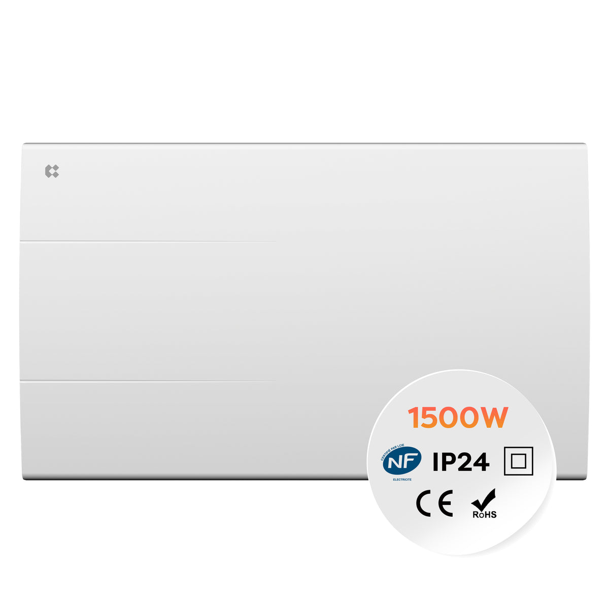 1500W Ceramic Electric Radiator with Digital Thermostat & Weekly Timer