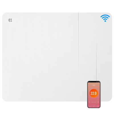 1000W Smart WiFi Electric Radiator with Dual Ceramic & Aluminium Heating Core