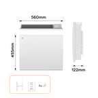 1000W Ceramic Electric Radiator with Digital Thermostat
