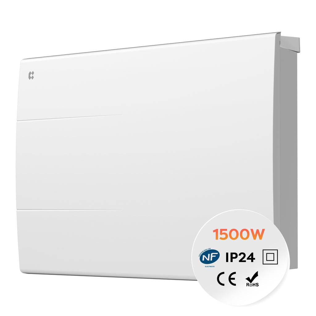 1500W Ceramic Electric Radiator with Digital Thermostat & Weekly Timer