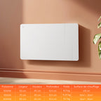 1500W Smart WiFi Electric Radiator with Dual Ceramic & Aluminium Heating Core