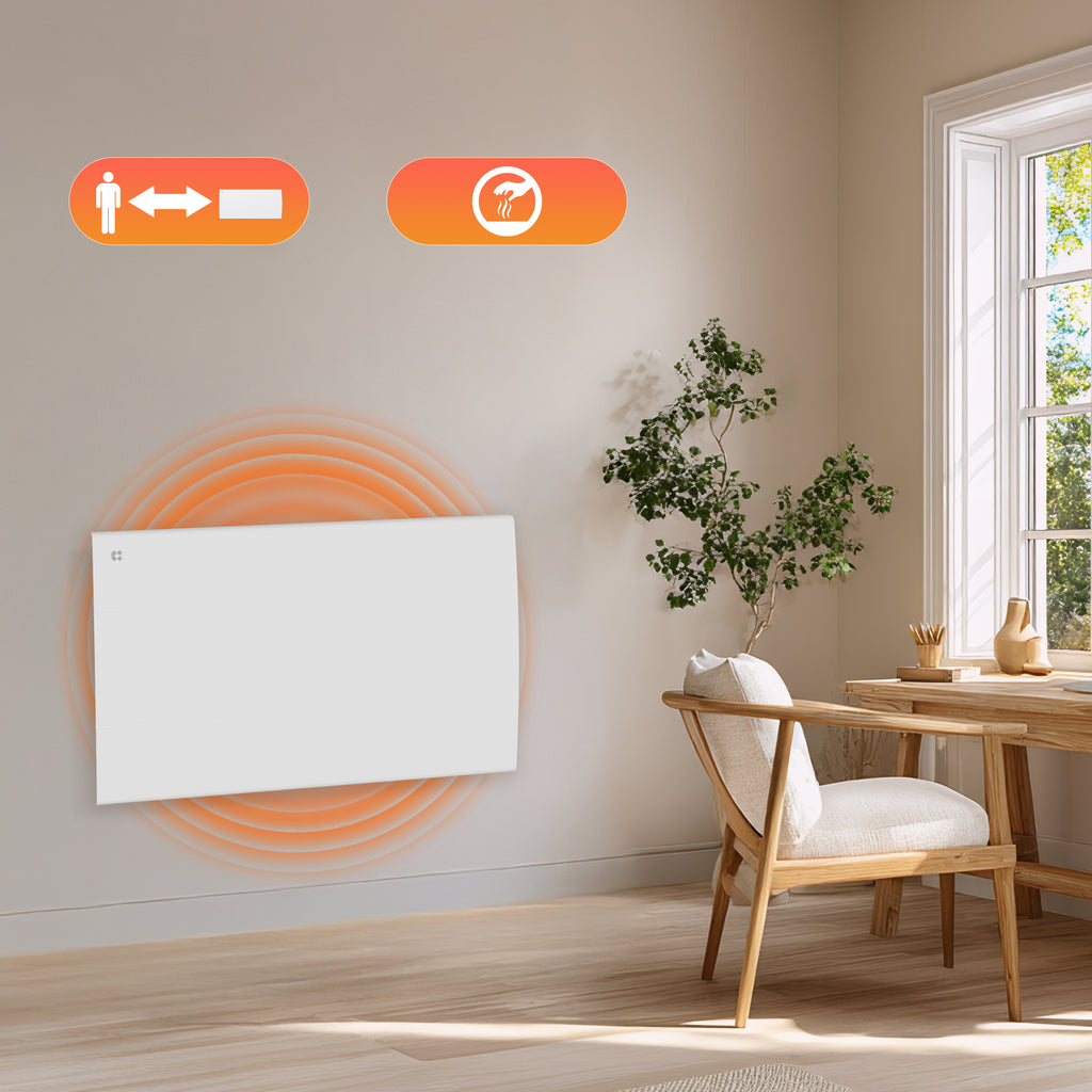 1500W Ceramic Electric Radiator with Digital Thermostat & Weekly Timer