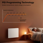 1000W Smart WiFi Electric Radiator with Dual Ceramic & Aluminium Heating Core