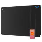 1500W Smart WiFi Electric Radiator with Dual Ceramic & Aluminium Heating Core-Black