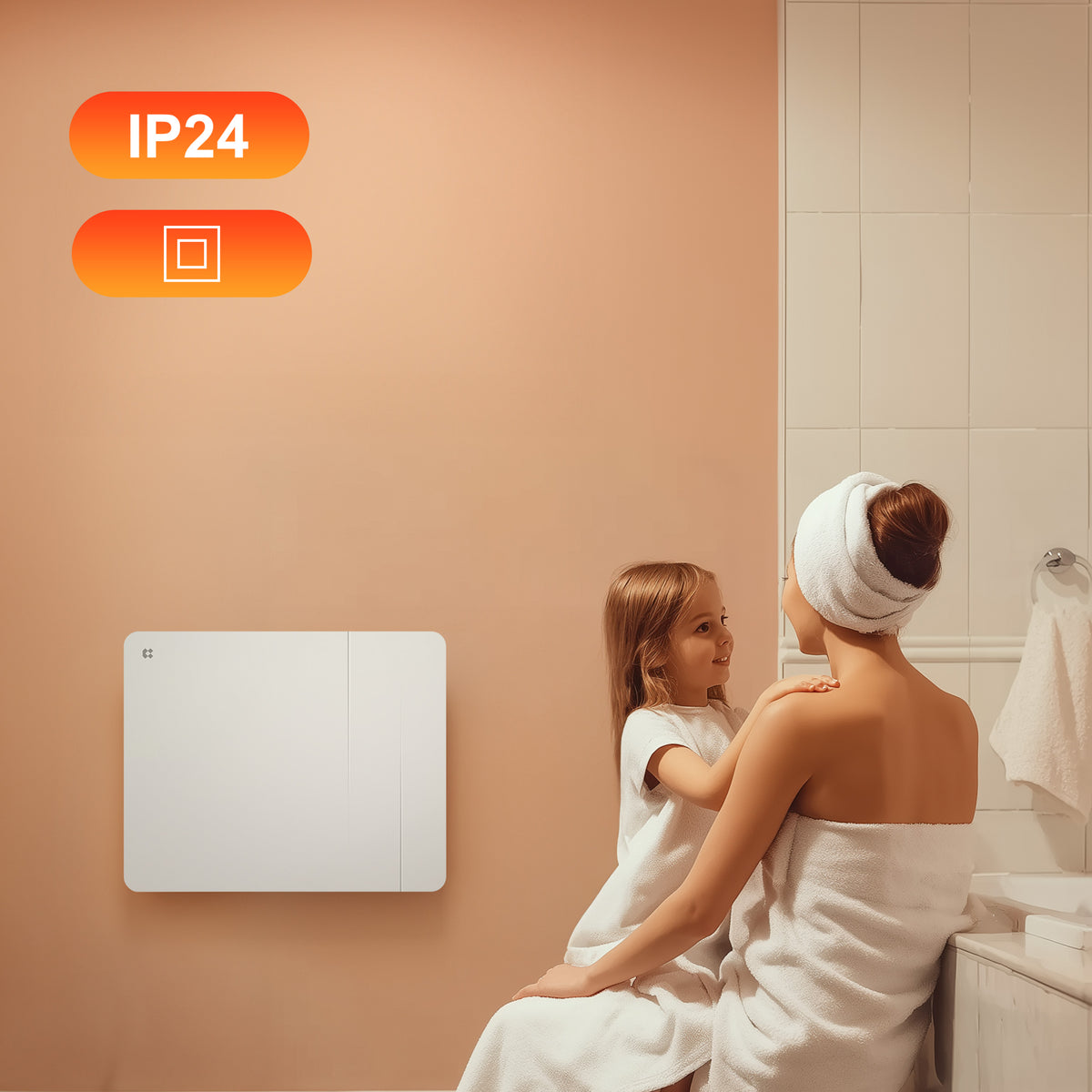 1000W Smart WiFi Electric Radiator with Dual Ceramic & Aluminium Heating Core