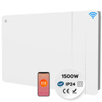 1500W Smart WiFi Electric Radiator with Dual Ceramic & Aluminium Heating Core