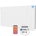 2000W Smart WiFi Electric Radiator with Dual Ceramic & Aluminium Heating Core