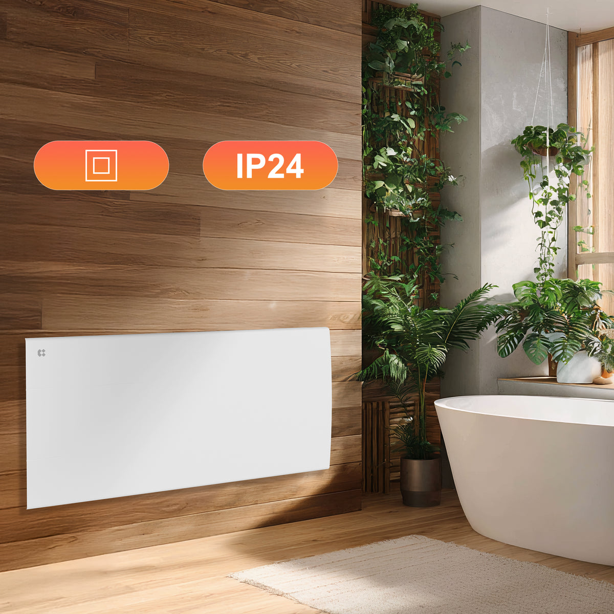 2000W Ceramic Electric Radiator with Digital Thermostat & Weekly Timer